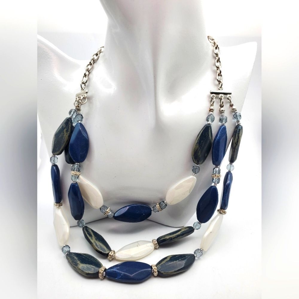 Layered style brunch necklace N1737